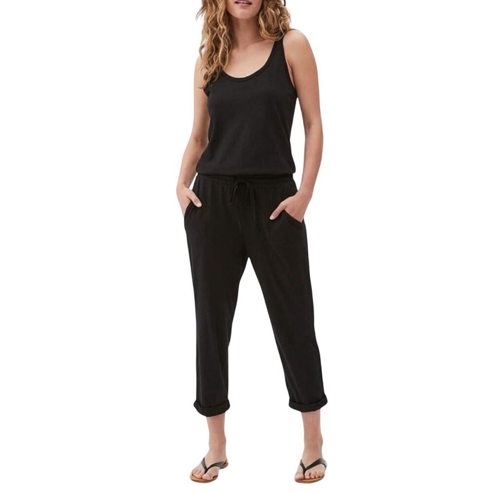 Michael Stars Revolve Theo Tank Jumpsuit in Black Comfy Soft Stretch Size Small - Picture 3 of 8